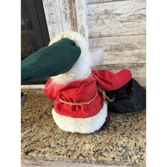 Vintage Wistyria Editions Sitting Santa Claus New England Hand Crafted 1992 - Picture 9 of 10